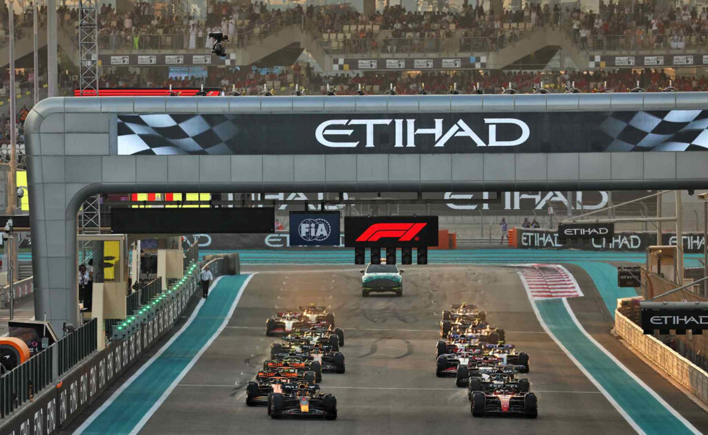 Abu Dhabi Grand Prix start at Yas Marina Circuit